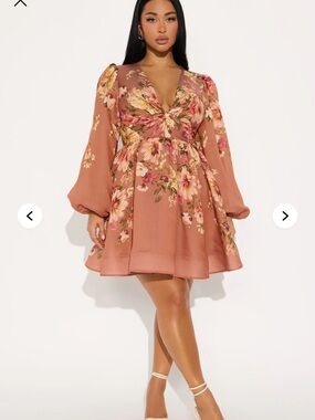 Fashion Nova Floral Mini Dress